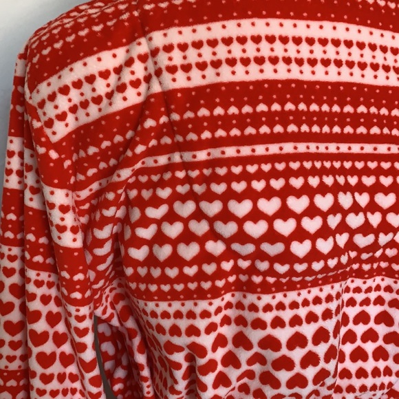Hearts Valentine Ruffle Super Soft Robe - Picture 6 of 7